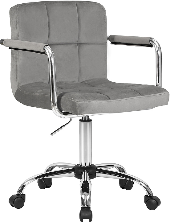 Кресло офисное для персонала DOBRIN 9400-LM-N TERRY (серый велюр) 2 шт.
