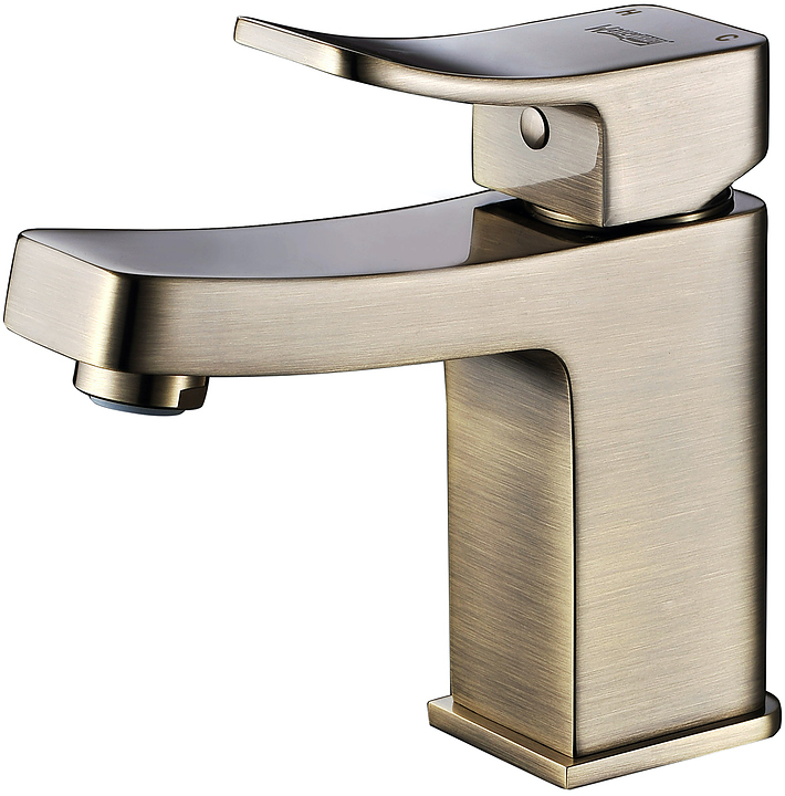 Смеситель для раковины Wasserkraft Exter 1603 светлая бронза