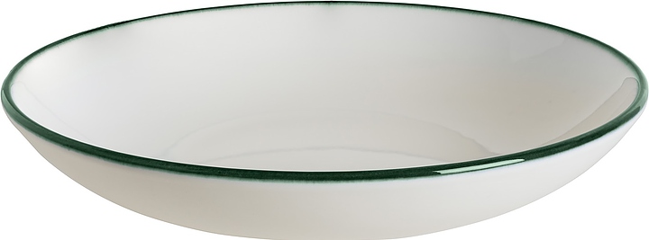 Тарелка глубокая Bonna Linea LNEGRBLM25CK 1300 мл d=25 см h=5 см (фарфор) зеленая