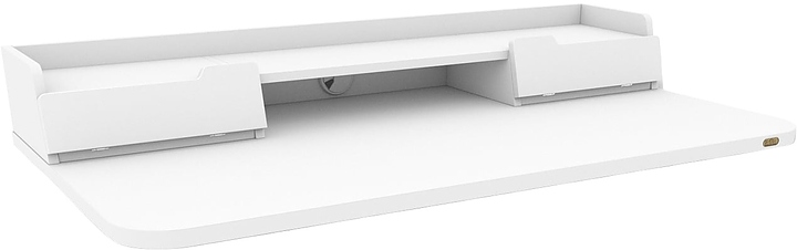 Столешница Sheffilton SHT-TT31 120/65 (ЛДСП) прямоугольная с ящиками белая шагрень