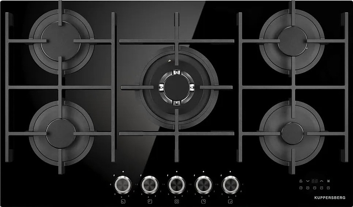 Варочная панель газовая Kuppersberg FG 98 B черное стекло