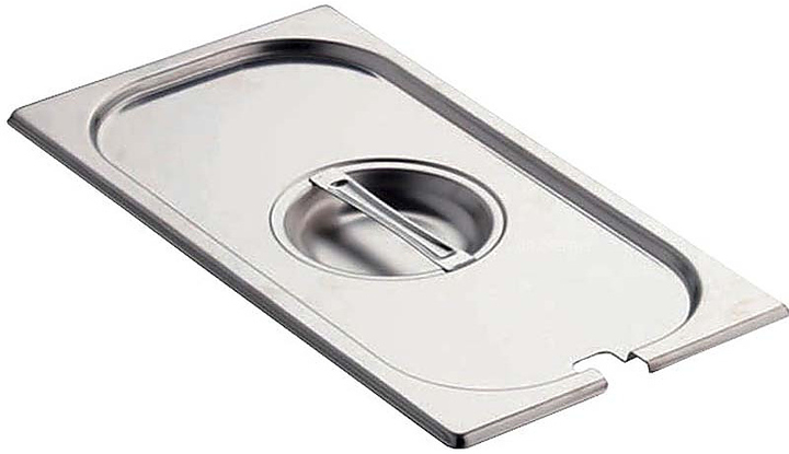 Крышка для гастроемкости Foodatlas GN - 1/3 325x176x10 мм с отверстием для ложки