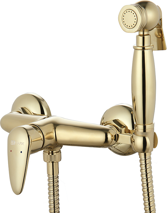 Смеситель для биде с гигиеническим душем LEMARK Pramen LM3318G золото