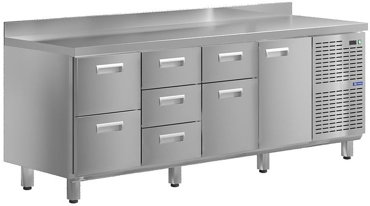 Стол холодильный KAYMAN КСХ-2341/60 (1 дверь, 7 ящиков)