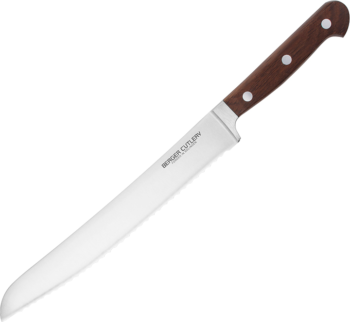 Нож для хлеба BERGER CUTLERY Classic Smoked Oak BC210220 200 мм