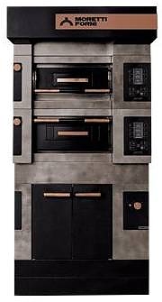 Печь для пиццы Moretti Forni S50E Icon C 16+C 30+парогенератор+зонт+расстойка L90