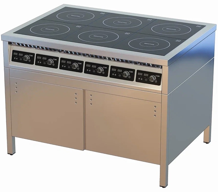 Плита индукционная ЦМИ ПИ-6ТДК закрытая, двери-купе