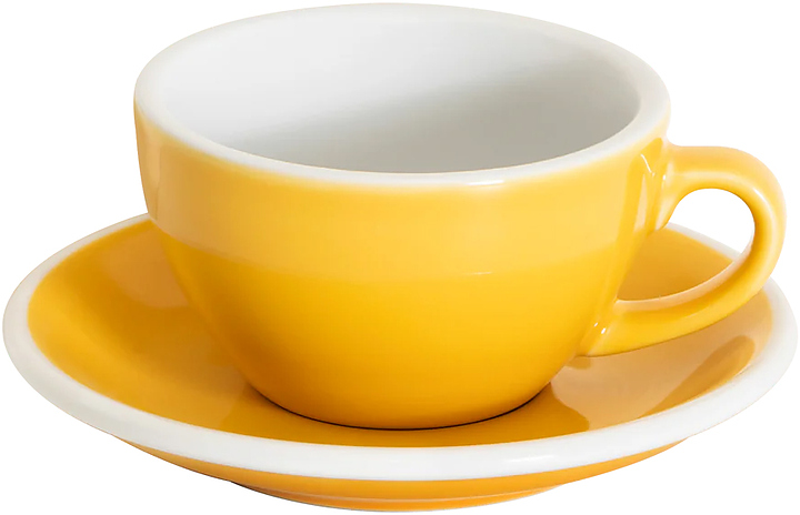 Пара кофейная Loveramics Egg C088-B086B 200 мл, желтая
