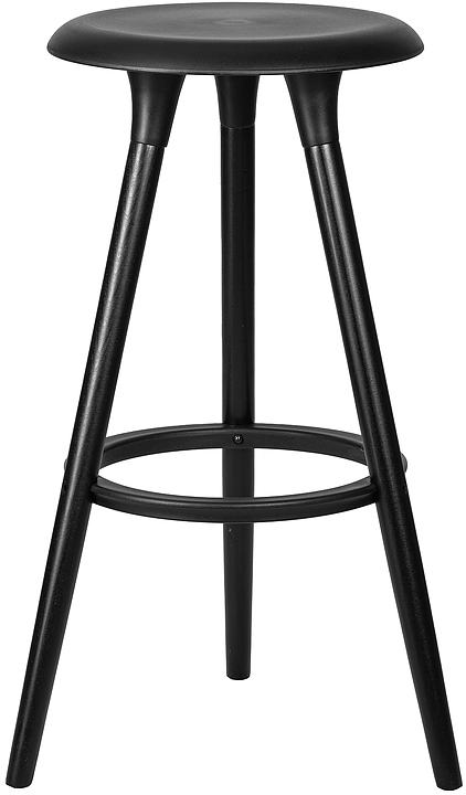 Табурет барный DOBRIN 652PP-LMZL-N ROYCE (черный) 4 шт.