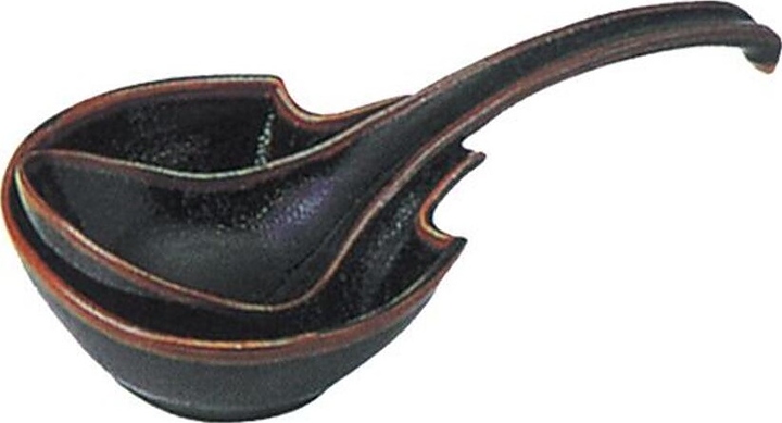 Ложка-черпак для японской кухни P.L. Proff Cuisine S10-113-18-(1/2) l=23 см на подставке