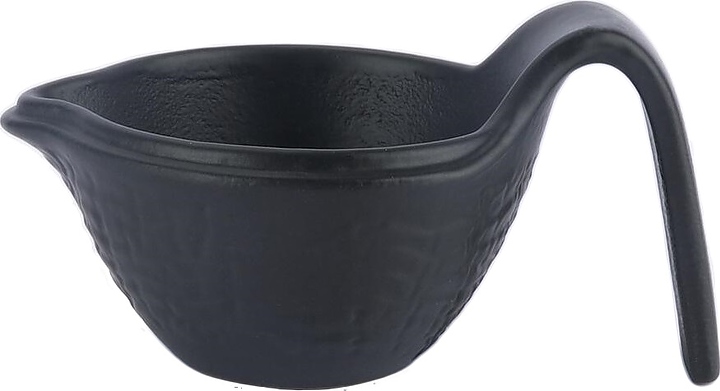 Соусник P.L. Proff Cuisine Black Raw Wood 81229874 50 мл d=10 см h=4 см с ручкой (фарфор)