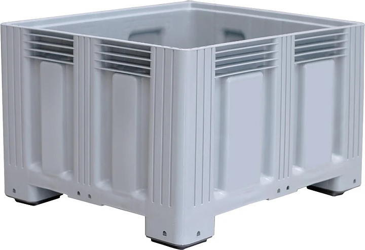 Контейнер ТАРА.РУ TR-Box 1210 S (758) мск 1200х1000х758 мм (сплошной на ножках) серый