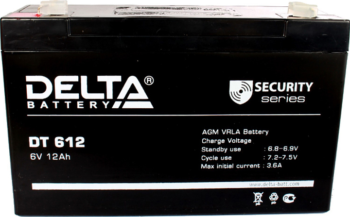 Аккумулятор Delta DT 612 (THA)