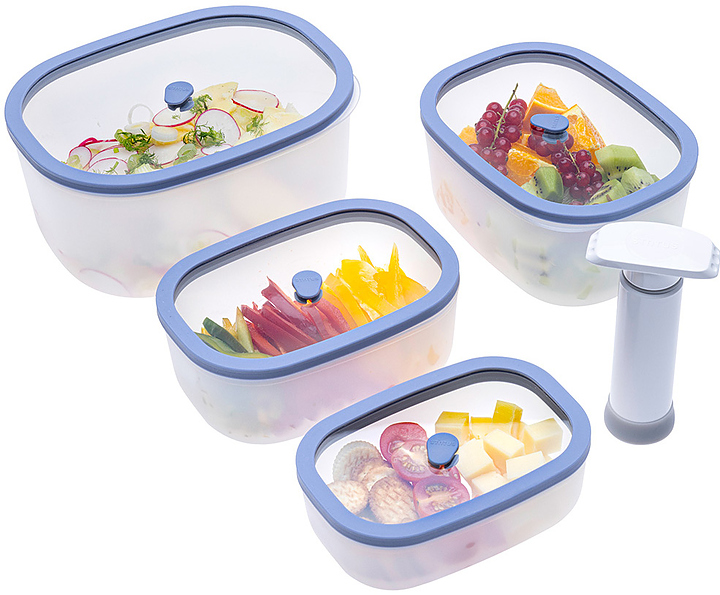 Набор вакуумных контейнеров Status Fresko set 5 lilac