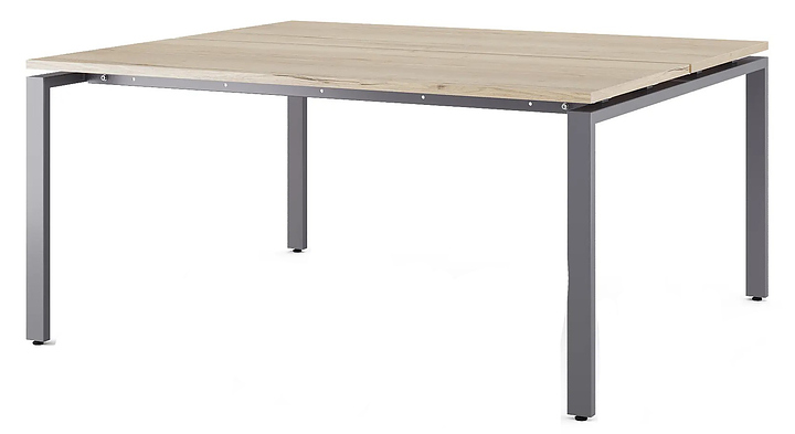 Стол офисный КОБОР P/2-120/160 graphite/natural