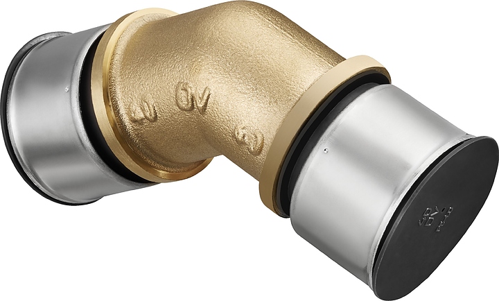 Пресс-угольник Oventrop Cofit P 1512953, 63 мм - 63 мм, 45°, латунь