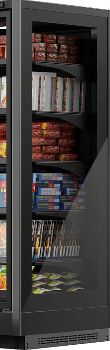 Боковина для горки холодильной Dazzl Compass 090 H210 металлическая с зеркалом правая