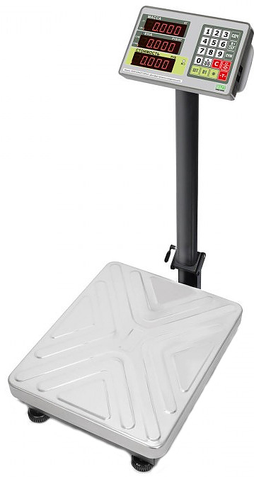 Весы напольные Mertech M-ER 335 ACPU-60.10 "TURTLE" с расчетом стоимости товара LED