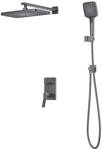Душевая система IDDIS Parker PARGM02i67 встраиваемый, графит матовый