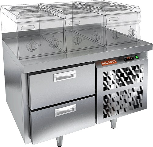 Стол холодильный HICOLD GN 2/TN LT