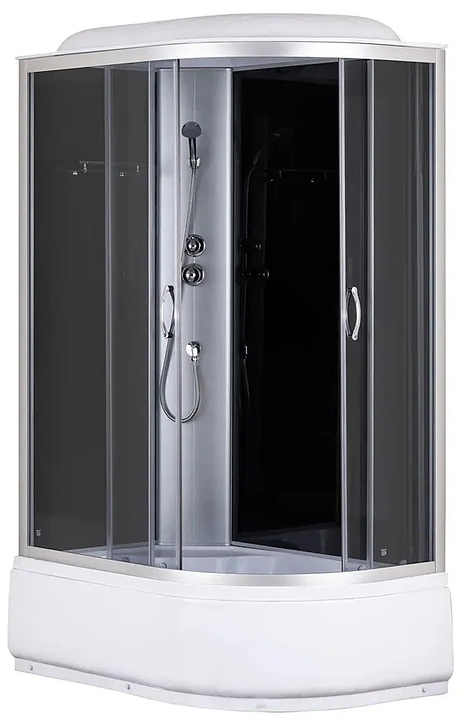 Душевая кабина Taliente TA-12080G(L) 120х80х215 см левая, черный