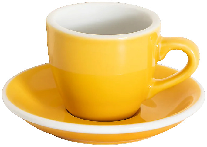 Кофейная пара Loveramics Egg Espresso Cup 80-47BYE/48BYE 80 мл, желтый (yellow)
