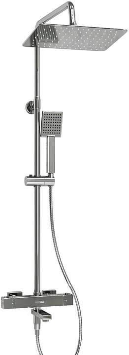 Душевая система с термостатическим смесителем Wasserkraft A199.069.141.010.CH Thermo хром