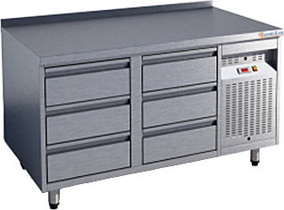 Стол холодильный Gastrolux СОБ2П-137/6Я/S