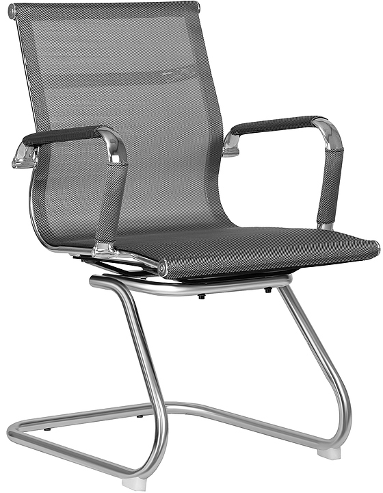 Кресло офисное для посетителей DOBRIN 102N-LMR-N CODY MESH (серое) 2 шт.