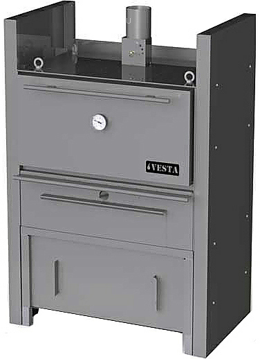 Печь-мангал Vesta 45 с тепловым шкафом