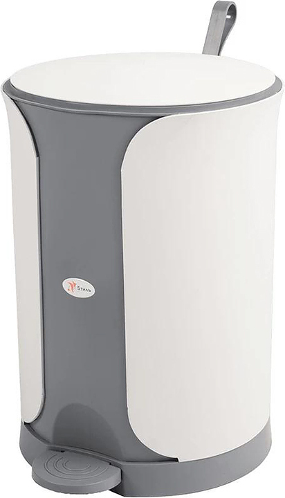 Бак для мусора ТАРА.РУ Sтиль МБ-18 серо-белый 18 л
