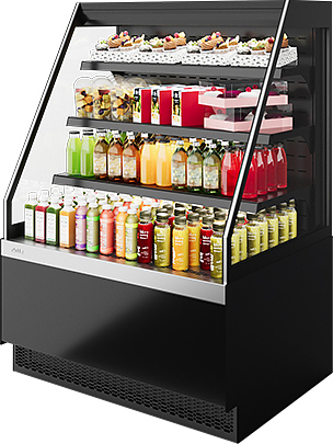 Витрина кондитерская Chilz VETE II KUB OF 60 антрацит, серый матовый