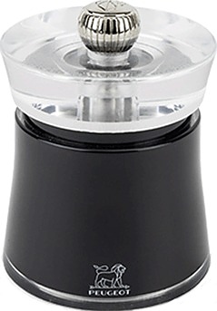 Мельница для перца Peugeot Bali 25786, 80 мм, акрил / металлический измельчитель, черная