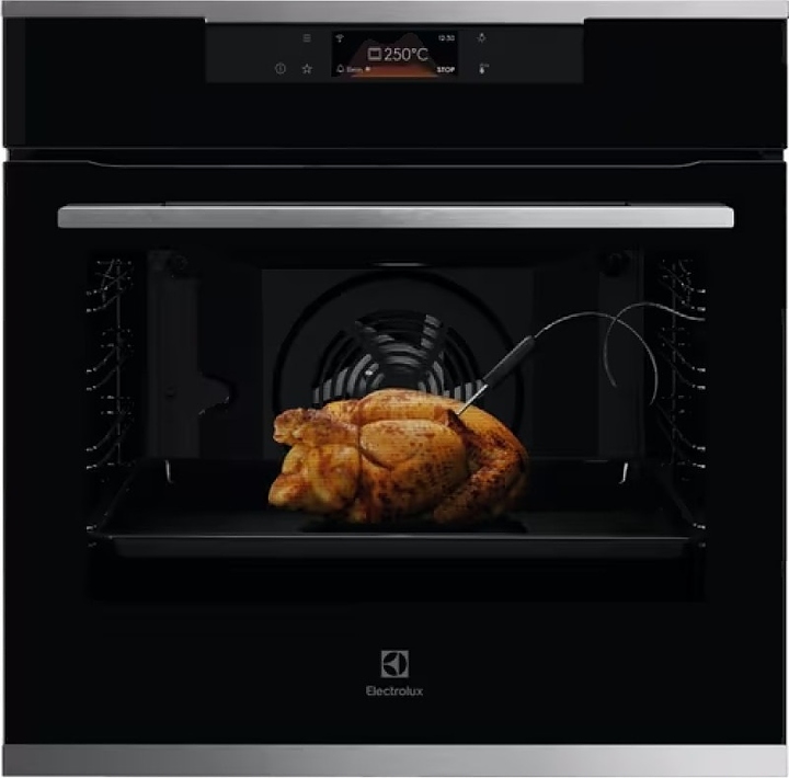 Духовой шкаф с пиролизом Electrolux KOEBP39WX черный / нерж. сталь
