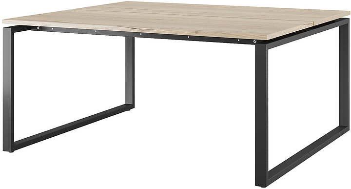 Стол офисный КОБОР O1/2-160/140 black/natural