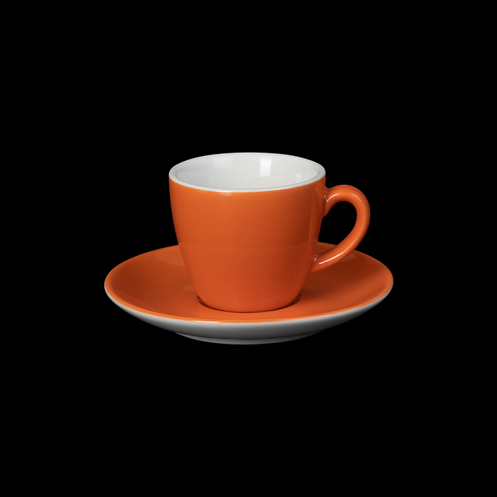 Кофейная пара Corone Gusto 4626/4627 90 мл (фарфор) оранжевая