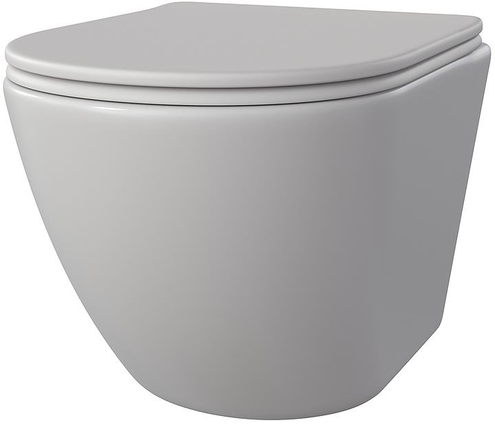 Унитаз подвесной с крышкой-сиденьем Taliente Amato AM25010 Bianco opaco, белый матовый