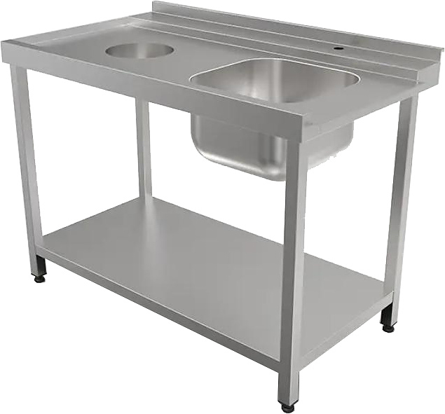 Стол для посудомоечной машины КОБОР СПМ/4-120/70/П
