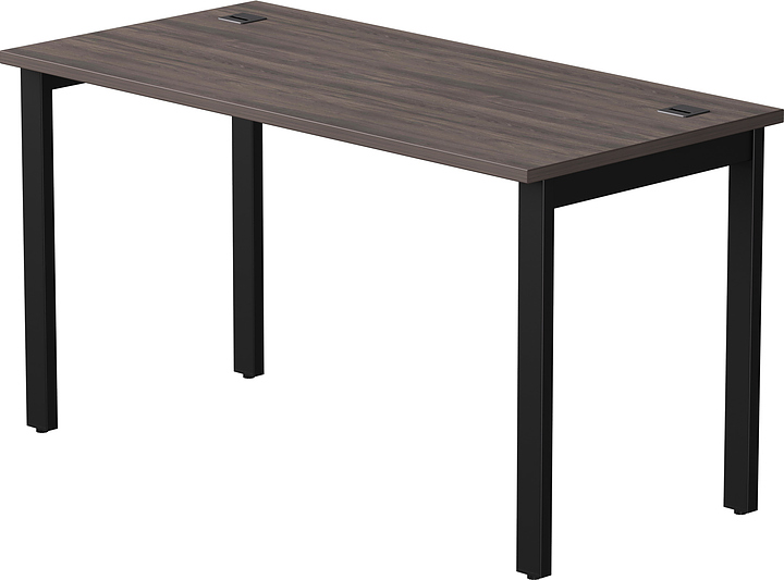 Стол офисный Everprof EVO 1380х670х755 мм (ЛДСП / металл) дуб пасадена / черный