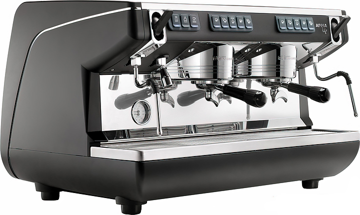 Кофемашина автоматическая Nuova Simonelli Appia Life 2gr V 220V black+high groups+economizer+Easy Cream