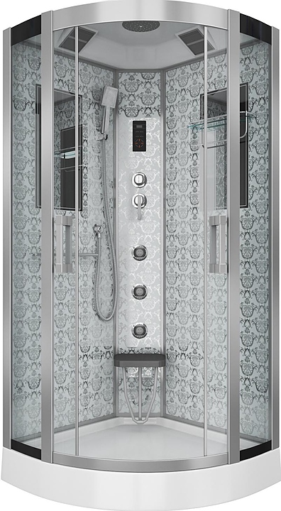 Кабина душевая Niagara NG-7715W 90x90x215 см