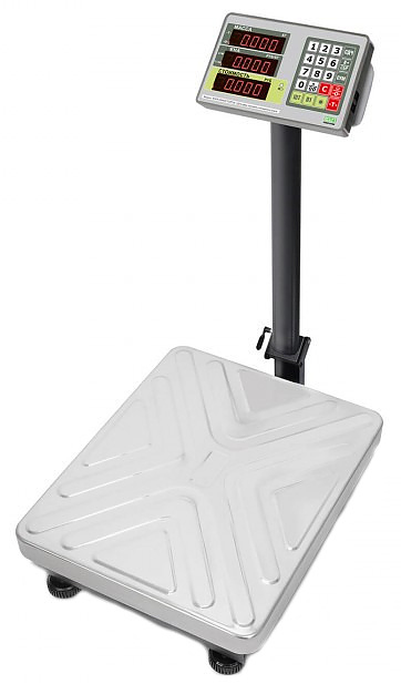 Весы напольные Mertech M-ER 335 ACP-150.20 "TURTLE" с расчетом стоимости товара LED