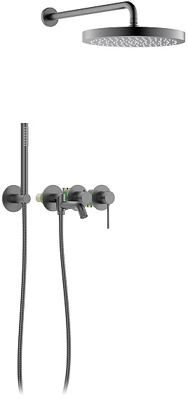 Комплект душевой TIMO Saona SX-2348/18SM золото черное