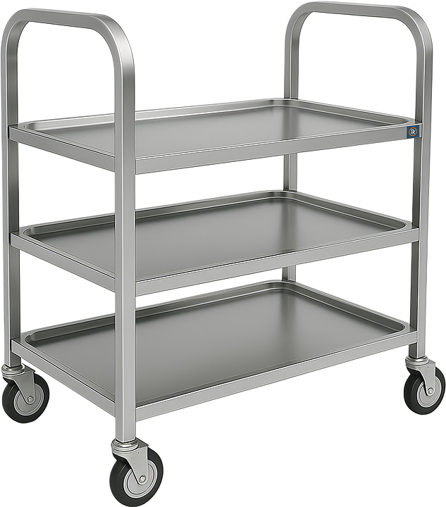 Тележка сервировочная РЕКОМ ТС/2-80/50/94 2 уровня