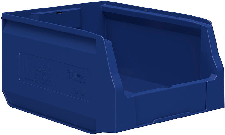Контейнер iPlast Logic Store 300x225x150 мм с отверстием для перегородки, синий