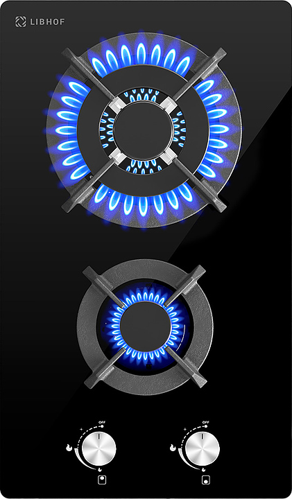 Варочная панель газовая Libhof IS-302 black (закаленное стекло) черная