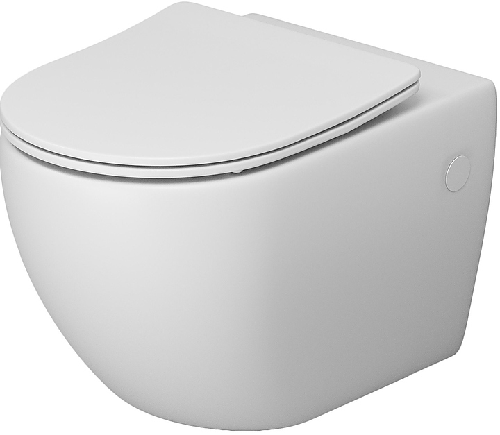 Унитаз подвесной с крышкой-сиденьем Grossman Color GR-4411MS белый матовый