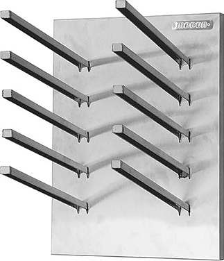 Полка кухонная для сушки крышек Mecon Base СКГб 600х300х400 мм 5 ячеек горизонтальная