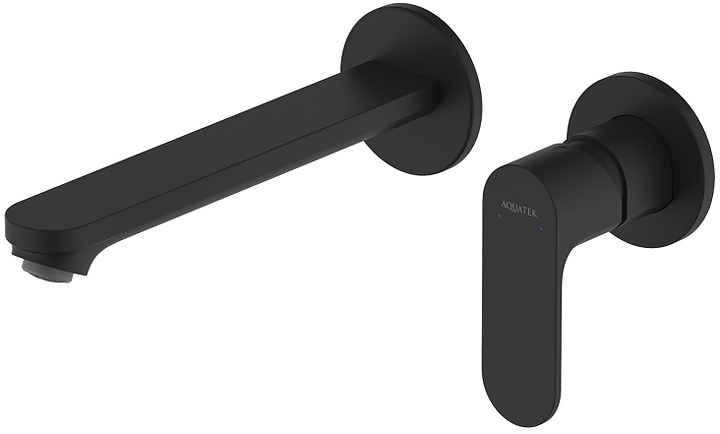 Смеситель для раковины Aquatek Альфа AQ1913MB матовый черный