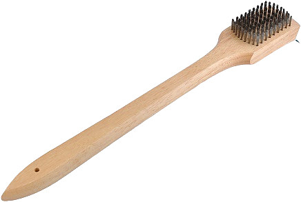 Щетка для печи MGprof 72617 460 мм с металлической щетиной, деревянная